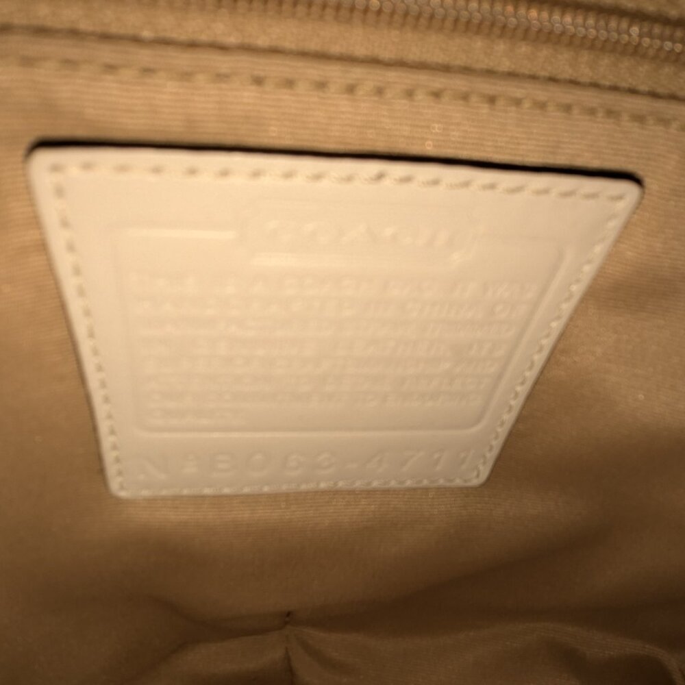 Coach Angora Straw Beige Cream BO63-4711 New Without Tags - Picture 10 of 10